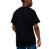 Remera gris de algodón con logo gráfico en el frente, de corte clásico.