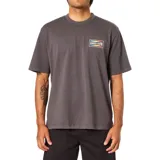 Remera gris de algodón con logo estampado en el pecho.
