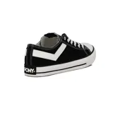 Championes Pony modelo Classic, color negro con detalles en blanco.