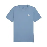 Remera celeste de algodón con logo pequeño de Puma estampado en el pecho.