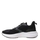 Championes deportivos de hombre, color negro, con diseño moderno y suela de goma resistente.