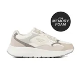 Championes Hi-Tec Dallas color blanco con detalles en gris, con tecnología Memory Foam.