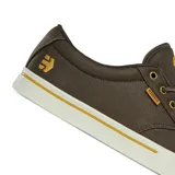 Zapatillas Etnies Jameson 2 Eco, color negro con detalles en marrón en el talón y la lengüeta.