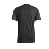 Camiseta de fútbol Adidas del Inter Miami CF, modelo visitante 25/26. Diseño negro y gris con detalles en rosa, cuello redondo y logo del club cosido.