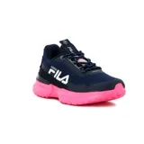 Championes Fila Split, color azul marino con detalles en gris y suela rosa.