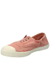 Zapatillas Natural World modelo Greece, color verde agua, sin cordones, fabricadas en España con algodón orgánico y suela de goma.