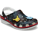 Zuecos Crocs Classic con estampado de personajes de Pokémon y adornos Jibbitz™ de Pikachu, Squirtle, Charamander y Bulbasaur.