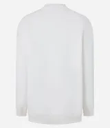 Sudadera blanca de algodón y poliéster con forro polar, cuello redondo, mangas largas con puños acanalados y estampado frontal de Chip 'N' Dale.