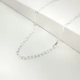 Cadena de plata 925 con eslabones tipo forcé.
