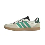Championes Adidas Breaknet Sleek, de caña baja, color blanco con detalles en verde y suela marrón.