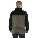 Canguro Volcom Flow multicolor con cierre frontal, cuello alto y bolsillo en el pecho.