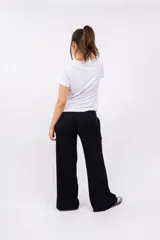 Pantalón palazzo gris de morley con lycra.