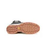 Bota de cuero nobuk texturizado color negro, con forro interno respirable, plantilla de espuma EVA suave, entresuela de EVA duradera y liviana, suela de goma duradera y de gran tracción.