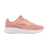 Championes Puma Transport de mujer, color negro con detalles en rosa y blanco.