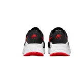 Championes Nike Air Max Systm negros con detalles en rojo y blanco.