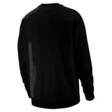 Buzo negro de cuello redondo, manga larga y logo Nike bordado en blanco en el pecho.