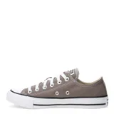 Championes urbanos Converse Chuck Taylor All Star Lift Platform, color taupe, con plataforma blanca y cordones blancos.