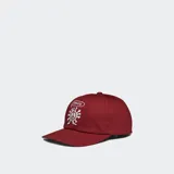 Gorra desestructurada de seis paneles, color negro, con banda para el sudor ButterBlend™ y visera normal.
