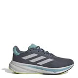 Championes Adidas Response Super M, color gris topo con detalles en verde mente y blanco.