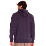 Buzo hoodie Caterpillar azul marino con capucha ajustable con cordones bicolor, bolsillo tipo canguro, puños y dobladillo acanalados. Estampado frontal con el año 1925 y texto alusivo a la historia de la marca. Logo de Caterpillar estampado en la manga izquierda.