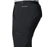 Pantalón de senderismo Columbia Silver Ridge Cargo III, color negro, con tejido hidroabsorbente y protección solar UPF 50. Cuenta con cintura parcialmente elástica y múltiples bolsillos con cierre de presión.