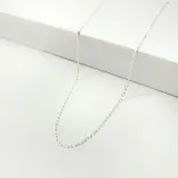 Cadena de plata 925 con eslabones tipo forcé.