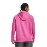 Canguro Under Armour de mujer, color gris con logo negro estampado en el pecho. Confeccionado en tejido Fleece ligero, cómodo y suave por dentro.