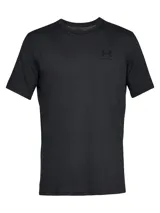Remera celeste de Under Armour, corte clásico, mangas cortas y logo estampado en el pecho.
