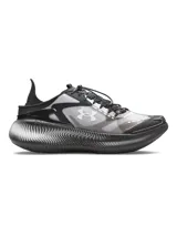 Zapatillas deportivas unisex Under Armour modelo UA Echo, color gris con detalles en negro y blanco. Cuentan con amortiguación UA HOVR™ y cordones asimétricos.