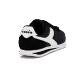 Championes Diadora Ronda Lifestyle Teen, color negro con detalles en blanco.