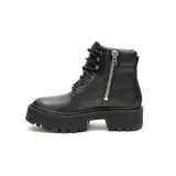 Bota Caterpillar Colorado Max de cuero negro, con cordones y plataforma de 6 cm.