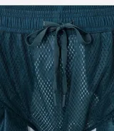 Bermuda deportiva masculina, color verde azulado con efecto degradé, cintura elástica con cordón de ajuste interno y forro de tela.