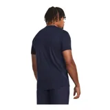 Remera deportiva Under Armour Challenger color azul con paneles laterales en celeste y logo estampado en el pecho.