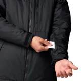 Campera Columbia Snowy Summit para hombre, con capucha ajustable y compatible con casco, cierre frontal con solapa, bolsillo en el pecho con cremallera, bolsillos para forfait y gafas, bolsillos con cremallera para las manos y dobladillo ajustable con cordón. Confeccionada con tecnología Omni-Tech™ impermeable y transpirable y forro termorreflectante Omni-Heat™.