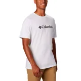 Remera de hombre Columbia de manga corta, color negro, con logo de la marca estampado en el pecho y en la manga.