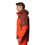 Campera de esquí Columbia Titanium Cirque Bowl Jacket, color naranja y marrón, impermeable y transpirable con tecnología Omni-Tech™ y forro termorreflectante Omni-Heat™ Infinity. Cuenta con capucha compatible con casco, ventilación en las axilas, faldón antinieve, múltiples bolsillos y puños ajustables.