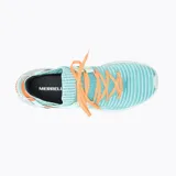 Championes deportivos Merrell Embark Lace, color celeste con detalles en naranja y suela Vibram EcoStep.