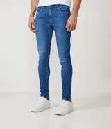 Pantalón de jean azul de corte super skinny.