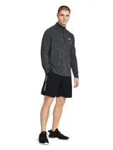 Short deportivo Under Armour Woven Wordmark negro, de tejido ligero y transpirable.