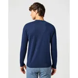 Buzo de punto Wrangler color azul marino, de corte clásico y cuello redondo.