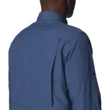 Camisa de manga larga color bordó con tecnología Omni-Shade Upf 50 Sun Protection y Omni-Wick. Cuenta con ventilación, mangas enrollables con soportes para lengüetas y dos bolsillos frontales con solapa.