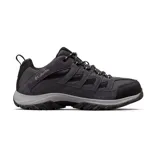 Championes de trekking Columbia Crestwood Low, color gris oscuro, con capellada de cuero, malla y red. Suela de goma con tecnología Omni-Grip para mayor tracción.