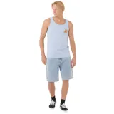 Musculosa celeste con logo Rip Curl estampado en el pecho.