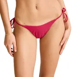 Bikini Rhythm Classic Hi Cut color coral, con tiras laterales ajustables.