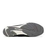 Zapatilla urbana blanca con detalles dorados, de cuero y tela calada. Cuenta con cordones, suela antideslizante Bounce® y plantilla extraíble de poliuretano con inserto de gel en el talón.