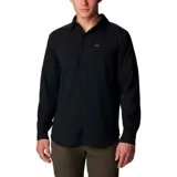 Camisa de hombre Columbia Silver Ridge, color beige, de manga larga con botones para enrollar, dos bolsillos frontales con botón, ventilación en la espalda y protección solar UPF 50.