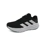 Zapatillas de running Adidas Galaxy 7, color negro con detalles en blanco y gris.