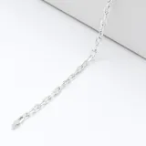 Pulsera de eslabón Forcé en plata 925, con diseño elegante y moderno.
