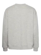 Sudadera gris melange de jersey con calce regular, mangas largas y estampado frontal con la frase "Nothing Will Last Forever".