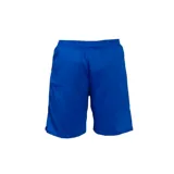 Short deportivo blanco de poliéster con cintura elástica y logo de Umbro en la pierna derecha.